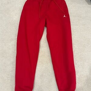 Jordan Bright Red Sweatpants